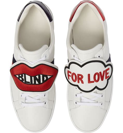 blind for love gucci shoes replica|gucci ace loved shoes.